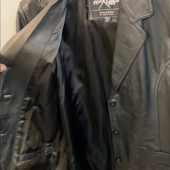 Vintage Wilson leather oversized trendy fit jacket - Picture 9 of 12